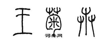 陳墨王菊卉篆書個性簽名怎么寫