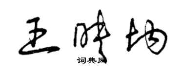 曾慶福王映均草書個性簽名怎么寫