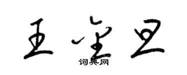 梁錦英王金旦草書個性簽名怎么寫