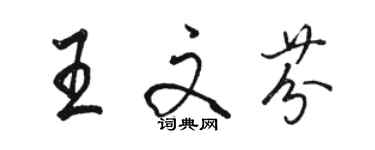 駱恆光王文芬行書個性簽名怎么寫