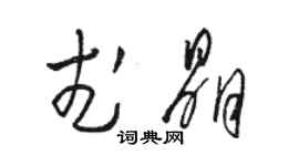 駱恆光武晶草書個性簽名怎么寫