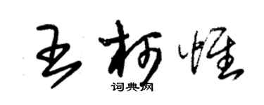 朱錫榮王柯惟草書個性簽名怎么寫