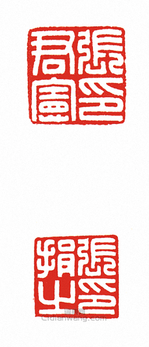 “張君憲印?張捐之印(套印)”篆刻印章