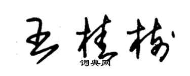 朱錫榮王桂樹草書個性簽名怎么寫