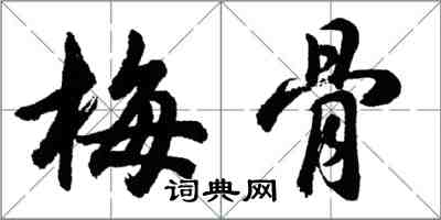 胡問遂梅骨行書怎么寫