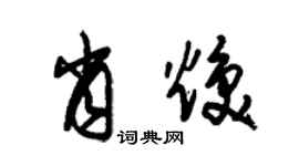 朱錫榮肖煥草書個性簽名怎么寫