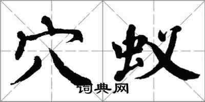 翁闓運穴蟻楷書怎么寫