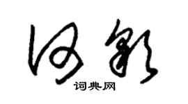 朱錫榮何彩草書個性簽名怎么寫