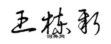 曾慶福王棟新草書個性簽名怎么寫