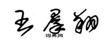 朱錫榮王群翔草書個性簽名怎么寫