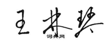 駱恆光王林琴草書個性簽名怎么寫