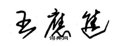 朱錫榮王應進草書個性簽名怎么寫