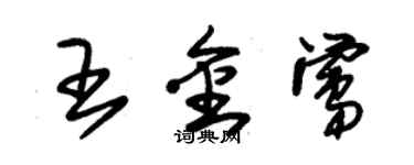 朱錫榮王金鶯草書個性簽名怎么寫