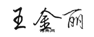 駱恆光王金麗行書個性簽名怎么寫