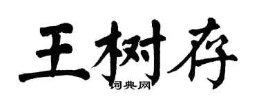 翁闓運王樹存楷書個性簽名怎么寫