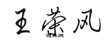 駱恆光王榮風行書個性簽名怎么寫