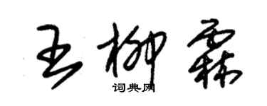 朱錫榮王柳霖草書個性簽名怎么寫