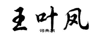 胡問遂王葉鳳行書個性簽名怎么寫