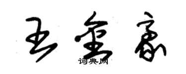 朱錫榮王金豪草書個性簽名怎么寫