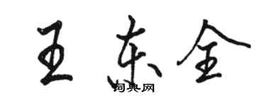 駱恆光王東全行書個性簽名怎么寫