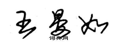 朱錫榮王晏如草書個性簽名怎么寫