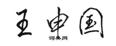 駱恆光王申國行書個性簽名怎么寫