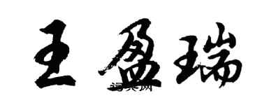 胡問遂王盈瑞行書個性簽名怎么寫