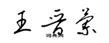 梁錦英王晉蘭草書個性簽名怎么寫