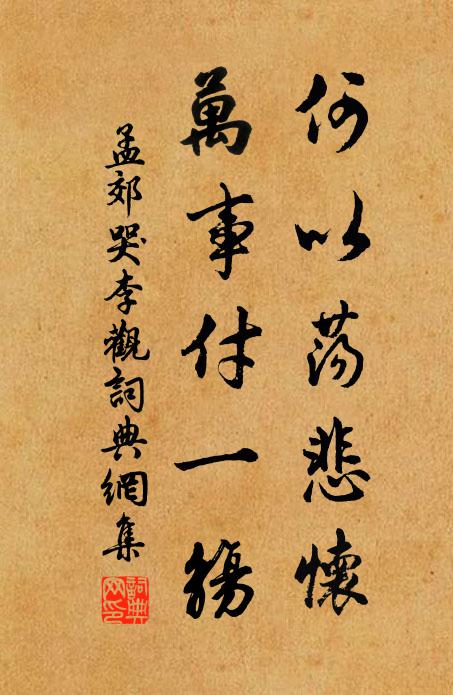 還淚已沾裳 詩詞名句