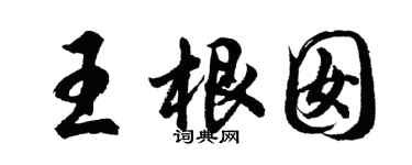 胡問遂王根囡行書個性簽名怎么寫