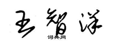 朱錫榮王智洋草書個性簽名怎么寫