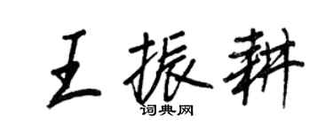 王正良王振耕行書個性簽名怎么寫