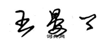 朱錫榮王晏卿草書個性簽名怎么寫