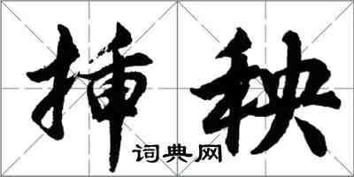 胡問遂插秧行書怎么寫