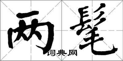 翁闓運兩髦楷書怎么寫