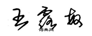 朱錫榮王露敏草書個性簽名怎么寫