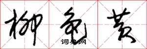 朱錫榮柳色黃草書怎么寫