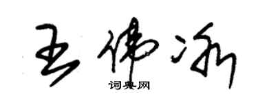 朱錫榮王偉冰草書個性簽名怎么寫