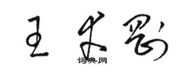 駱恆光王幸剛草書個性簽名怎么寫