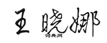 駱恆光王曉娜行書個性簽名怎么寫