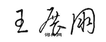 駱恆光王展朋草書個性簽名怎么寫