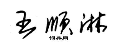 朱錫榮王順淋草書個性簽名怎么寫