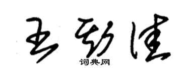 朱錫榮王斯佳草書個性簽名怎么寫