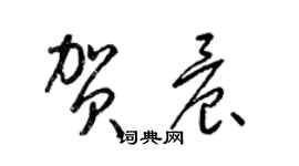 梁錦英賀晨草書個性簽名怎么寫