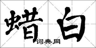 翁闓運蠟白楷書怎么寫