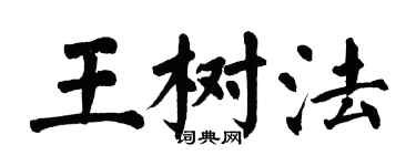 翁闓運王樹法楷書個性簽名怎么寫