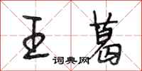 段相林王葛行書怎么寫