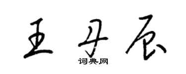 梁錦英王丹辰草書個性簽名怎么寫