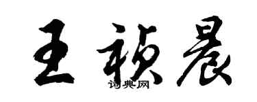 胡問遂王禎晨行書個性簽名怎么寫