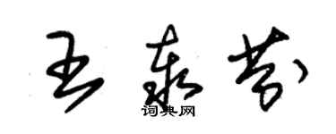 朱錫榮王泰芬草書個性簽名怎么寫